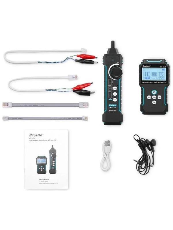Proskit MT-7076 Poe Network Kablo Test Cihazı