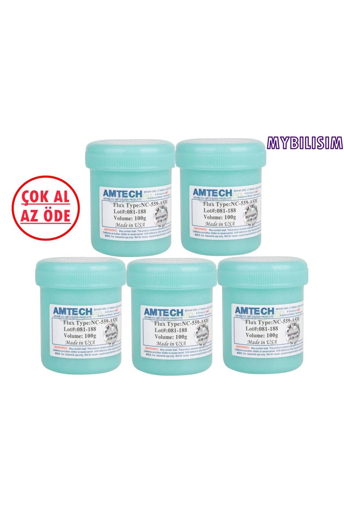 Amtech NC-559-ASM Krem Flux 100GR - 5 Adet