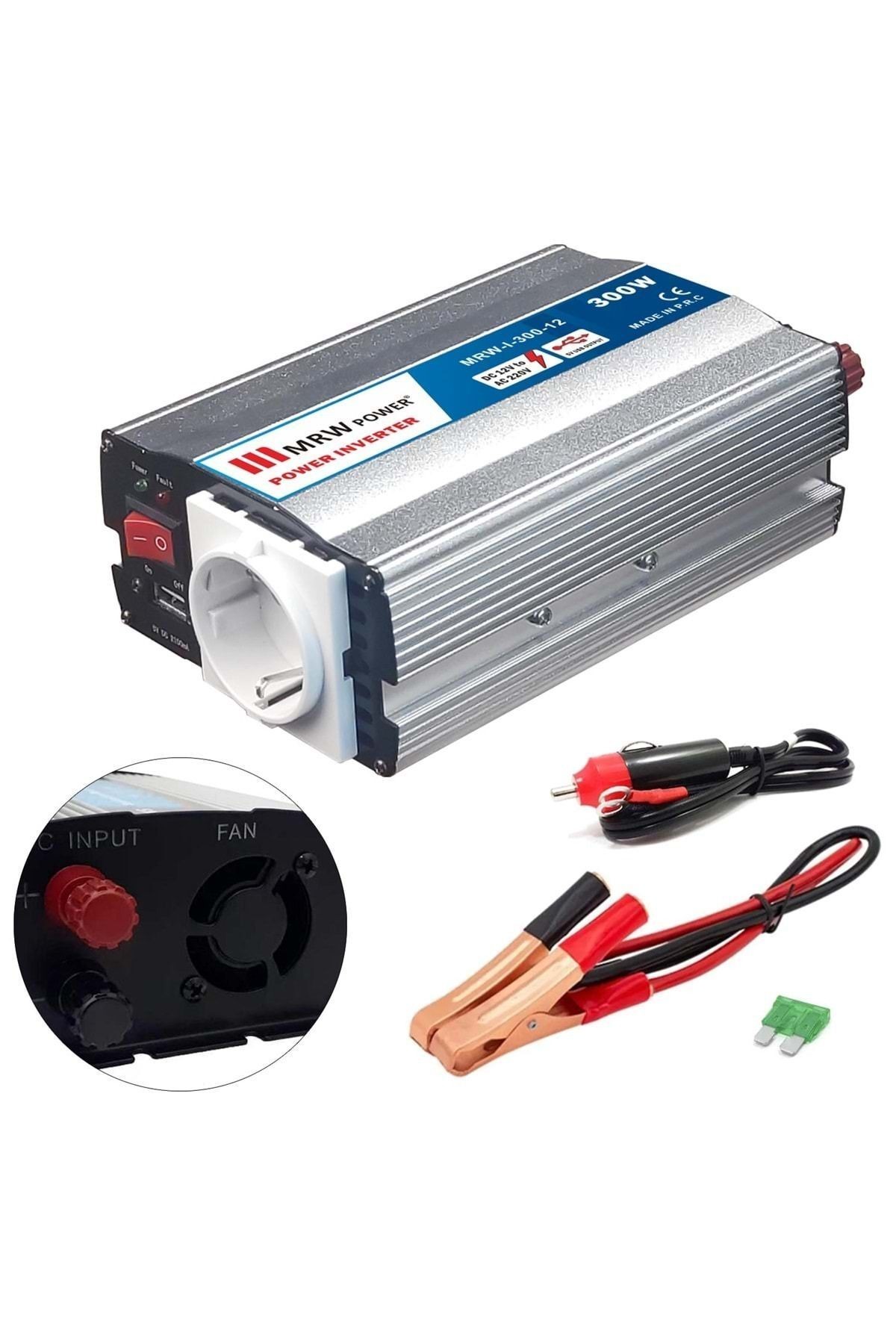 Mervesan İnvertör MRW-I-300-12 12V - 300W Modifiye Sinüs