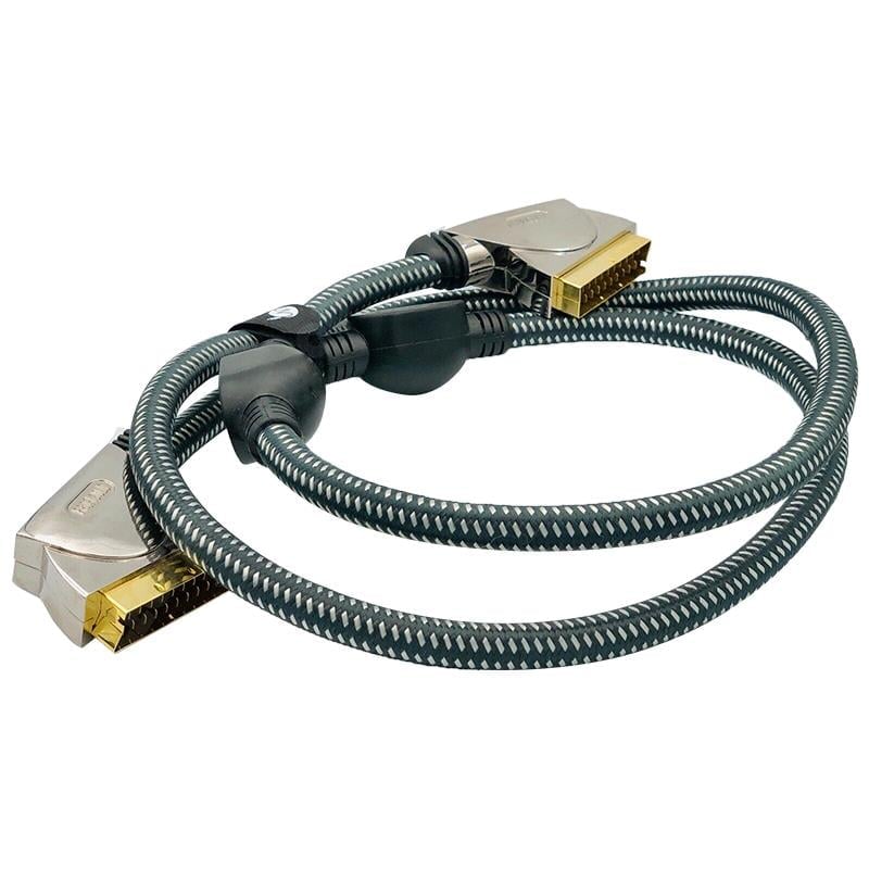 Profigold Oxypure PGV7000 Metal 24K Gold Uçlu Premium Scart Scart Kablo 1.5 Metre