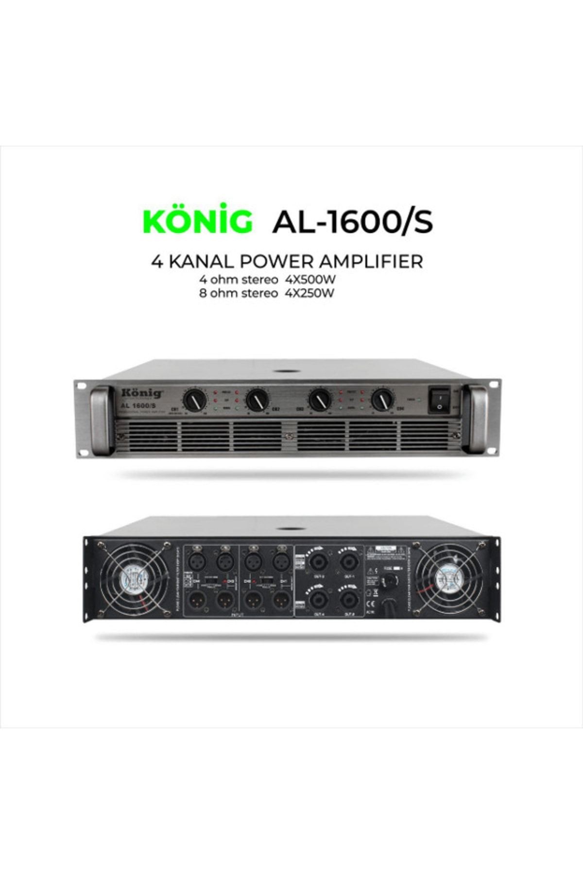 Al–1600 4 Kanal Power Amplıfıer