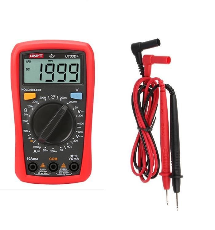 Unit UT33D+ 600V 10A Dijital Multimetre Ncv li Dijital Multimetre - ( 10 ADET )