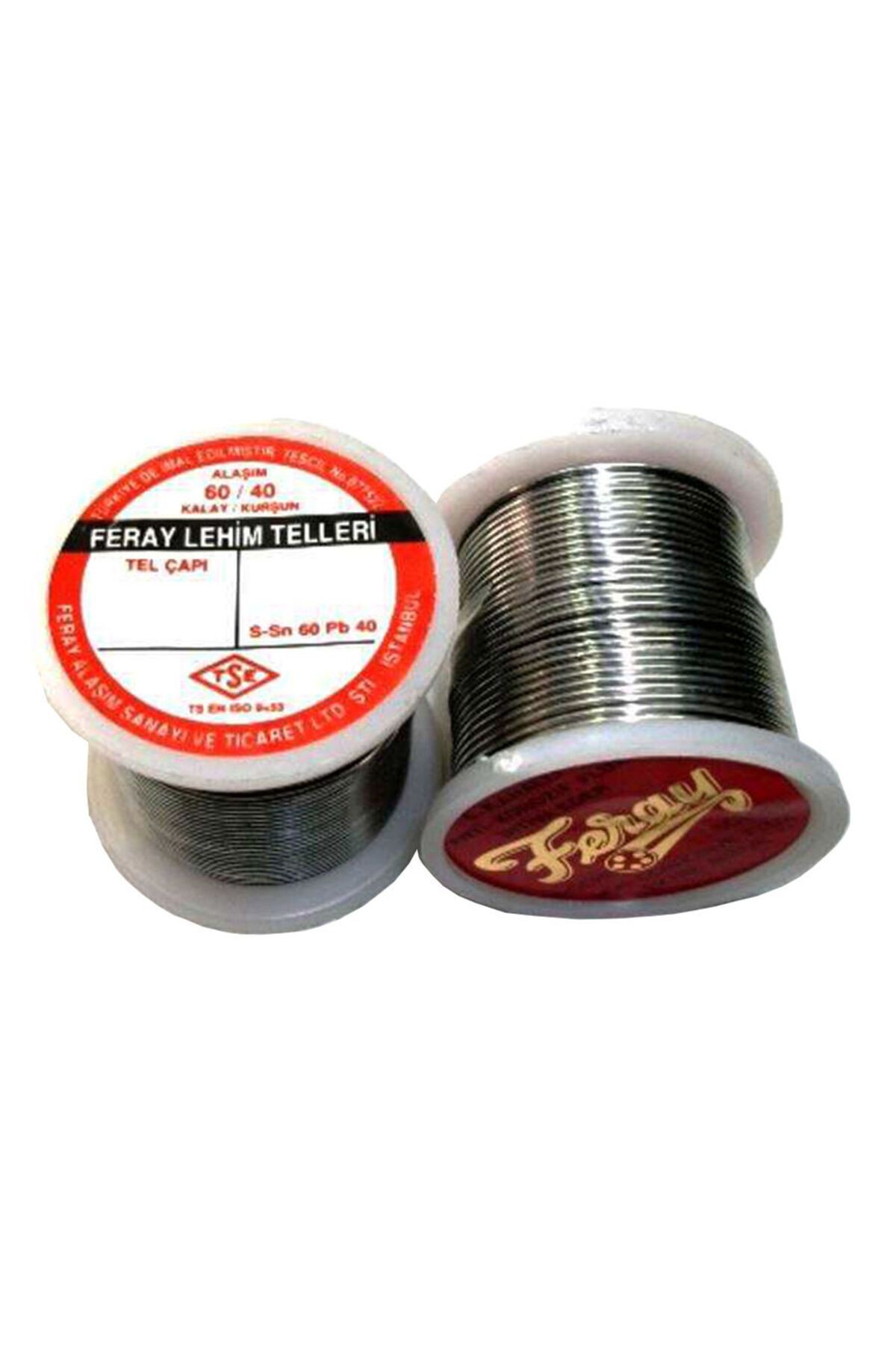 1 mm / 200 gram Feray Lehim Teli 60 Kalay 40 Kurşun 60/40 - 5 Kanal Pastalı Flux lı Lehim