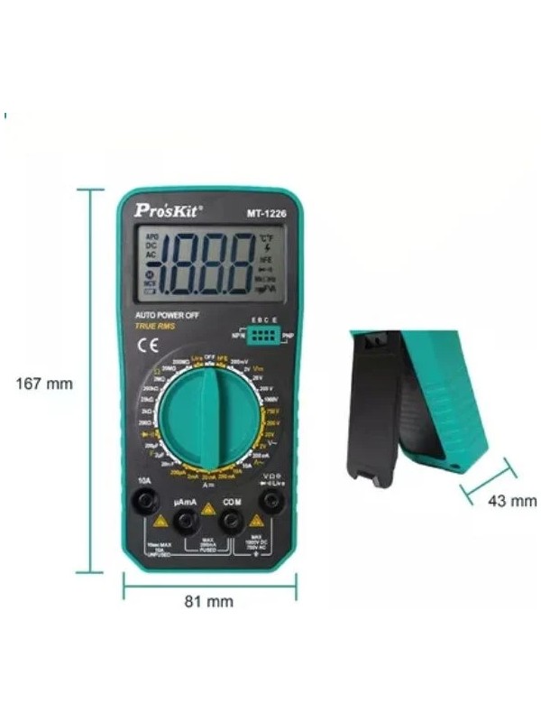 MT-1226 Dijital Multimetre True Rms
