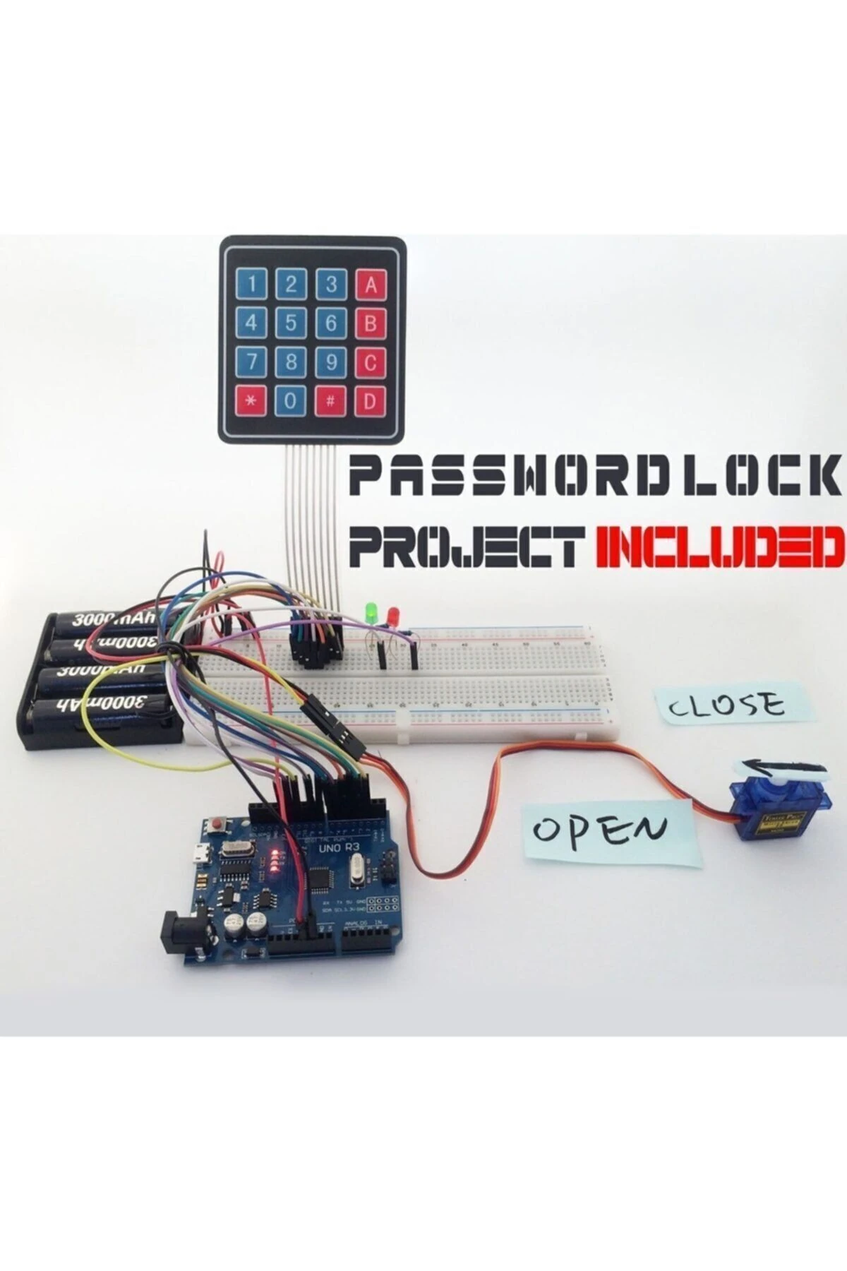 Arduino Uno R3 Ultimate Başlangıç Seti Kutulu 190 Parça 395 Adet Set