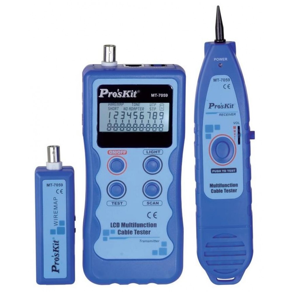 Proskit MT-7059 LCD Çok Fonksiyonlu Kablo Test Cihazı