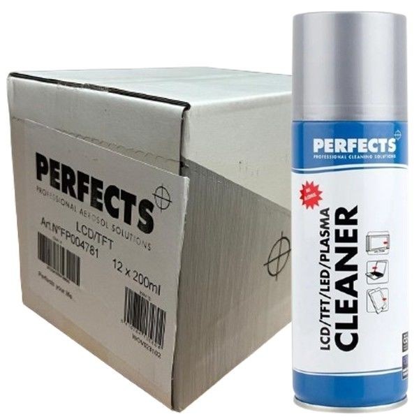 Perfects LCD/TFT Cleaner 200ml - Ekran Temizleyici Sprey ( 1 Kutu - 12 Adet )