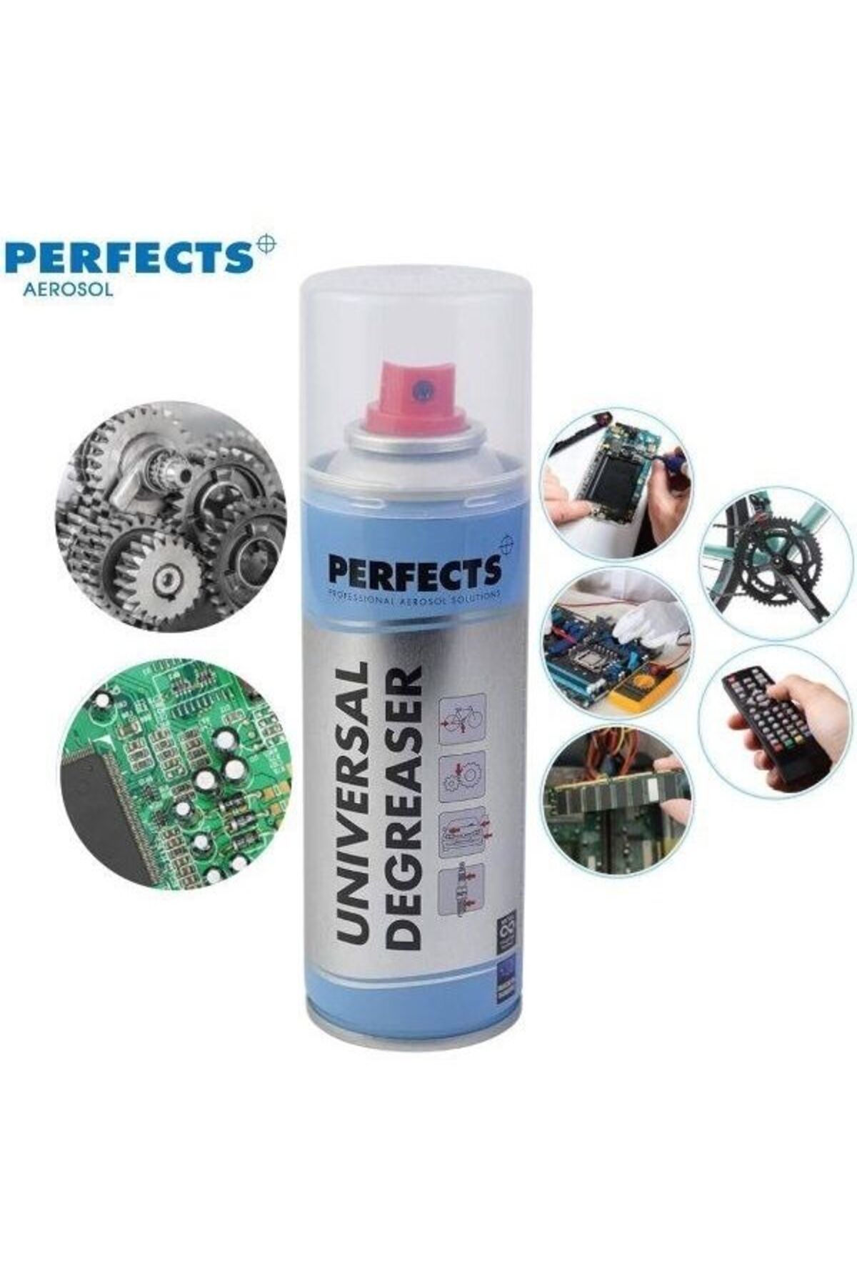 Perfects Yağsız Sprey Perfects Universal Degreaser - Yağsız Temizleme Sprey ( 1 Kutu - 12 Adet )