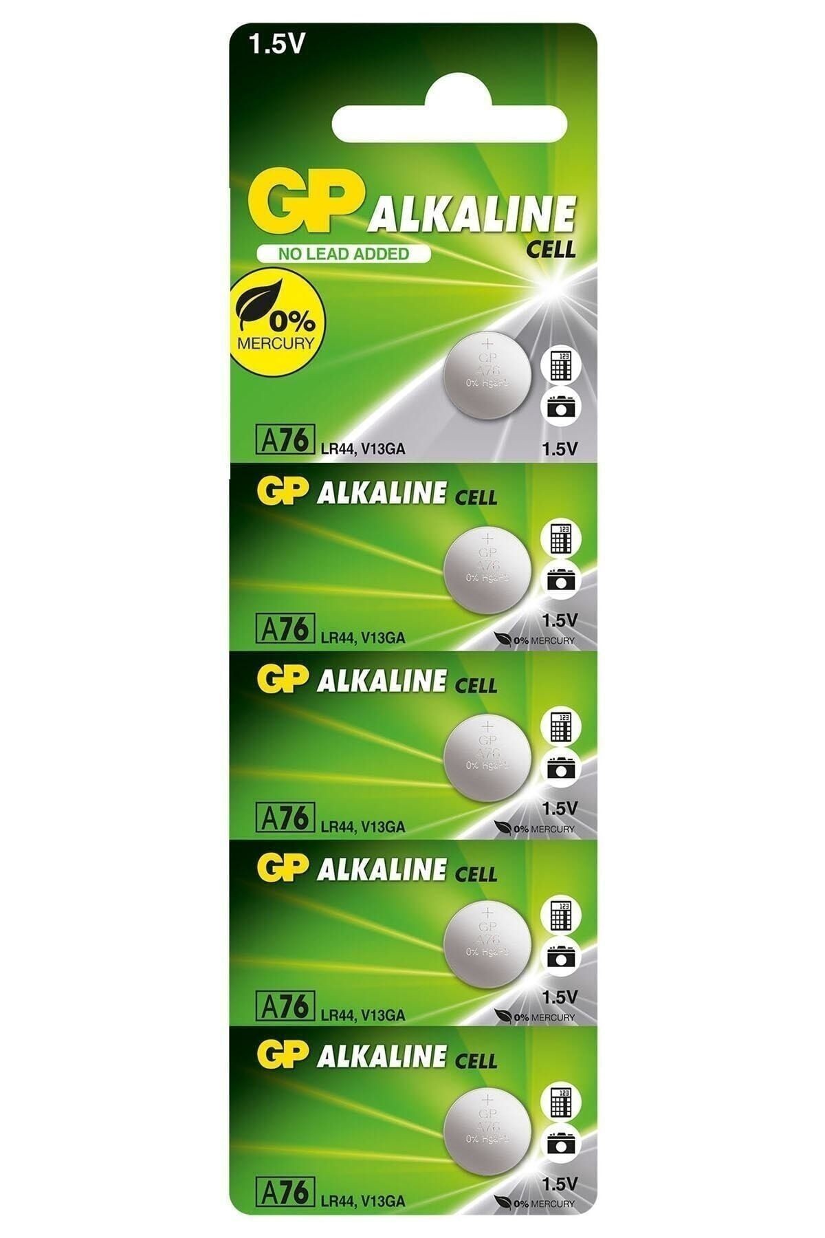 GP A76-2C5 LR44 Alkalin Pil Saat Cihaz Pili