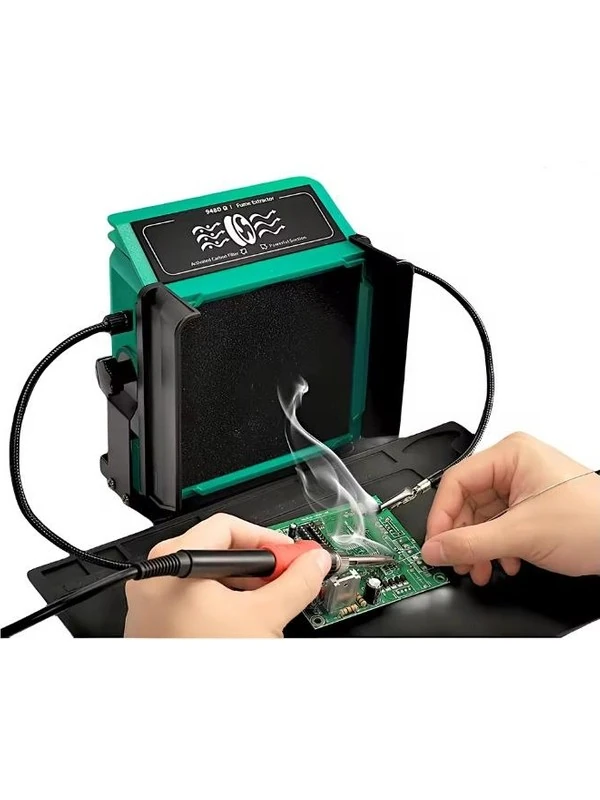 P48DQ-1 Çift Filtreli Masaüstü Duman Emici P48DQ-I