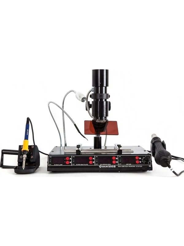 Sunline 990B İnfrared Bga İstasyonu Sıcak Hava ve Havya İstasyonu