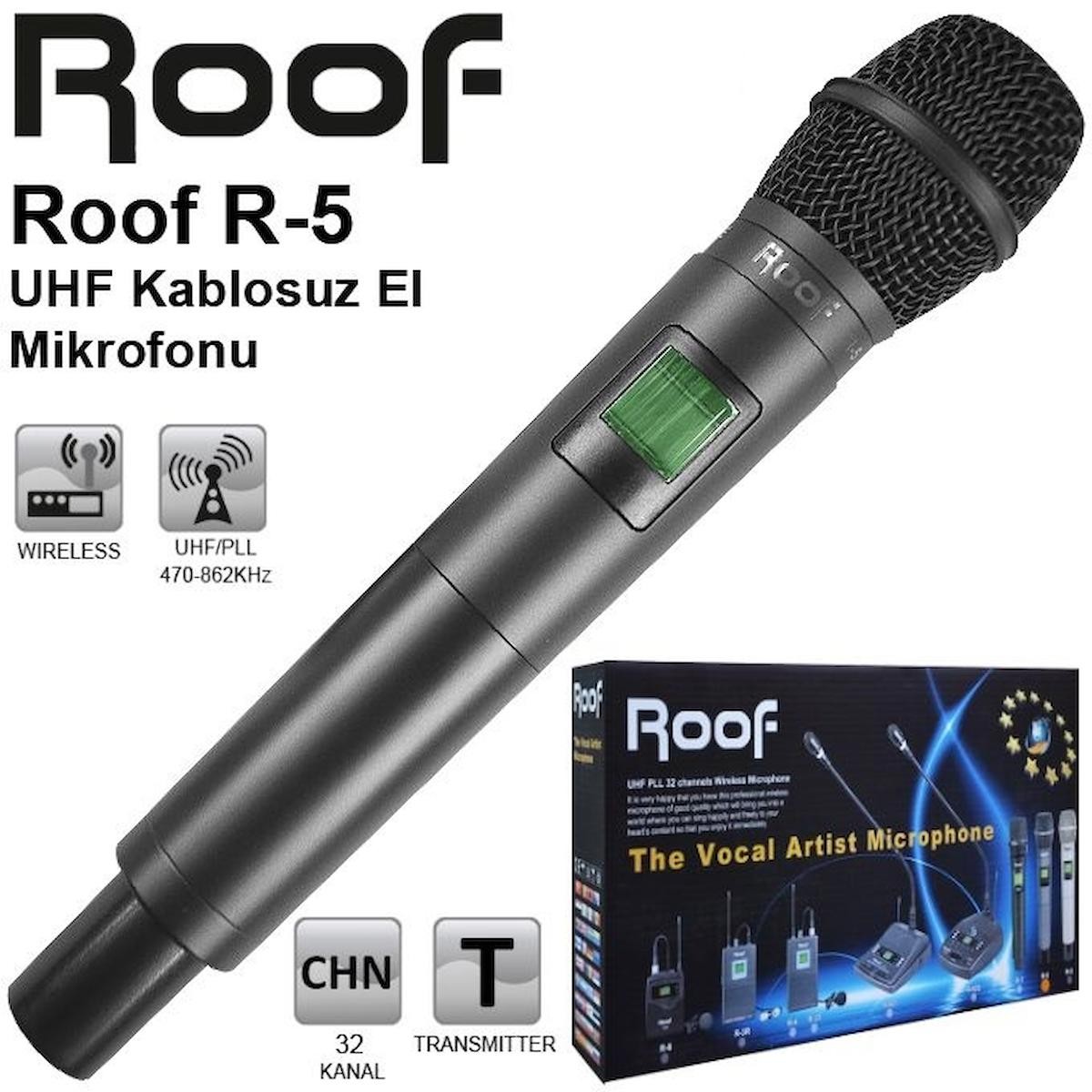 Roof R-5 El Kablosuz El Mikrofonu