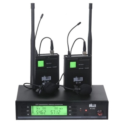 Wöller W-302YY İkili Yaka Tipi Kablosuz Mikrofon Seti