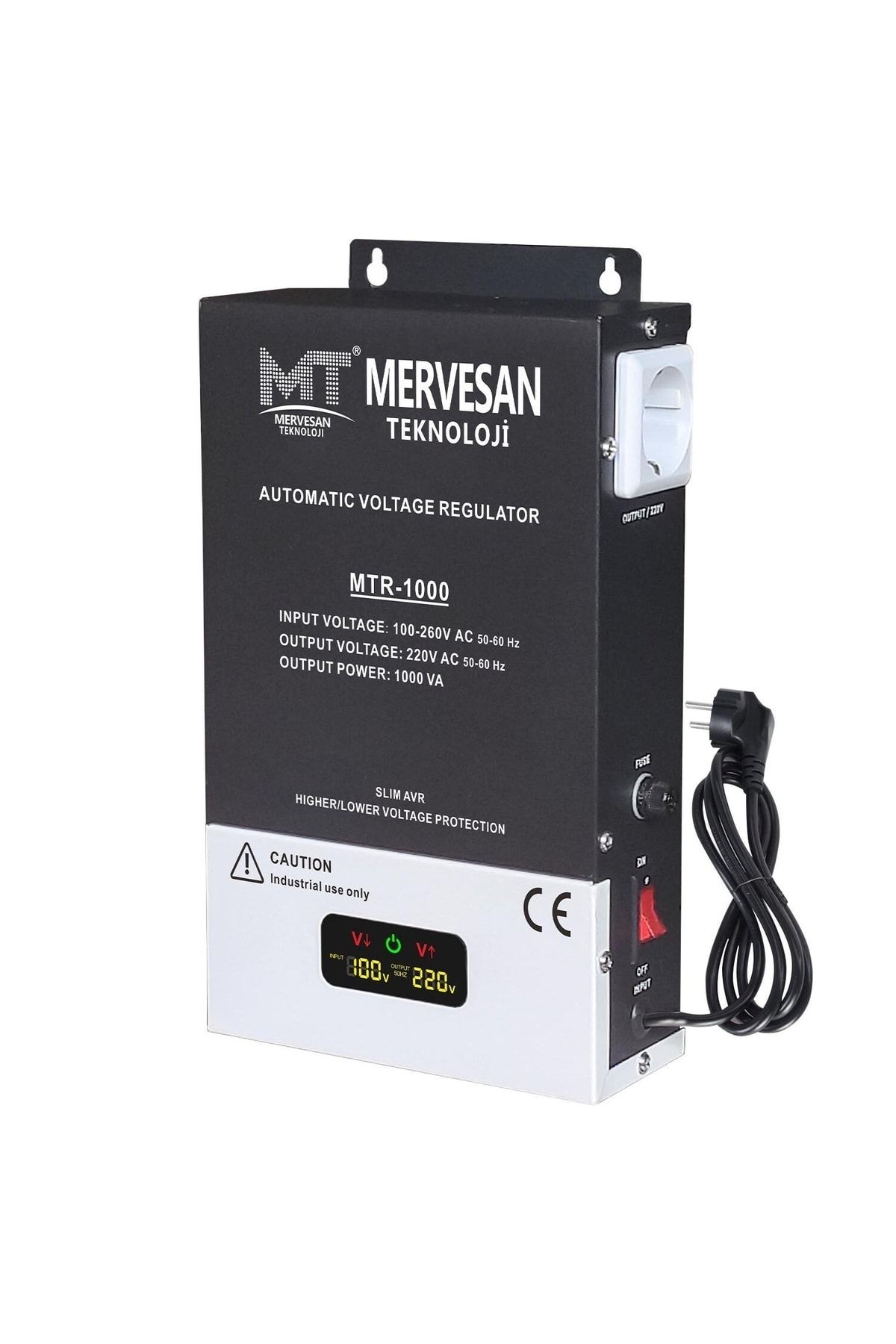 Mervesan Otomatik Voltaj Regülatörü (Kombi Tv) 1000W MTR-1000 - 47-63 hz