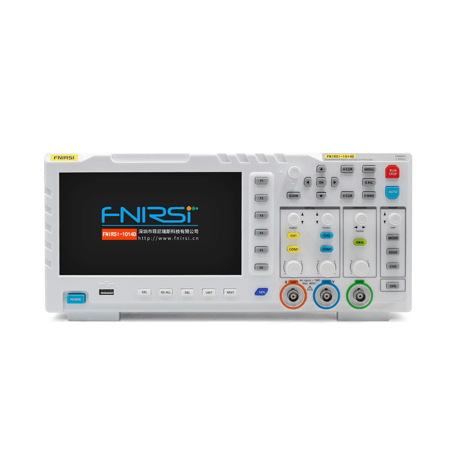 FNIRSI 1014D Masa Üstü 2'si 1 Arada 2 Kanal Dijital Osiloskop ve Sinyal Jeneratörü