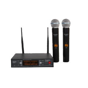 DM-252H UHF, ÇİFT ANTEN ÇİFT EL TELSİZ MİKROFON DOPPLER