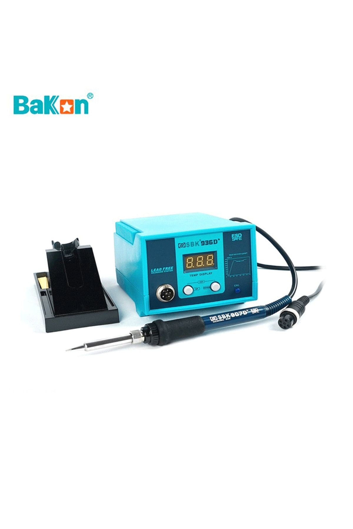 BAKON SBK936D+ Isı Ayarlı Dijital Havya İstasyonu