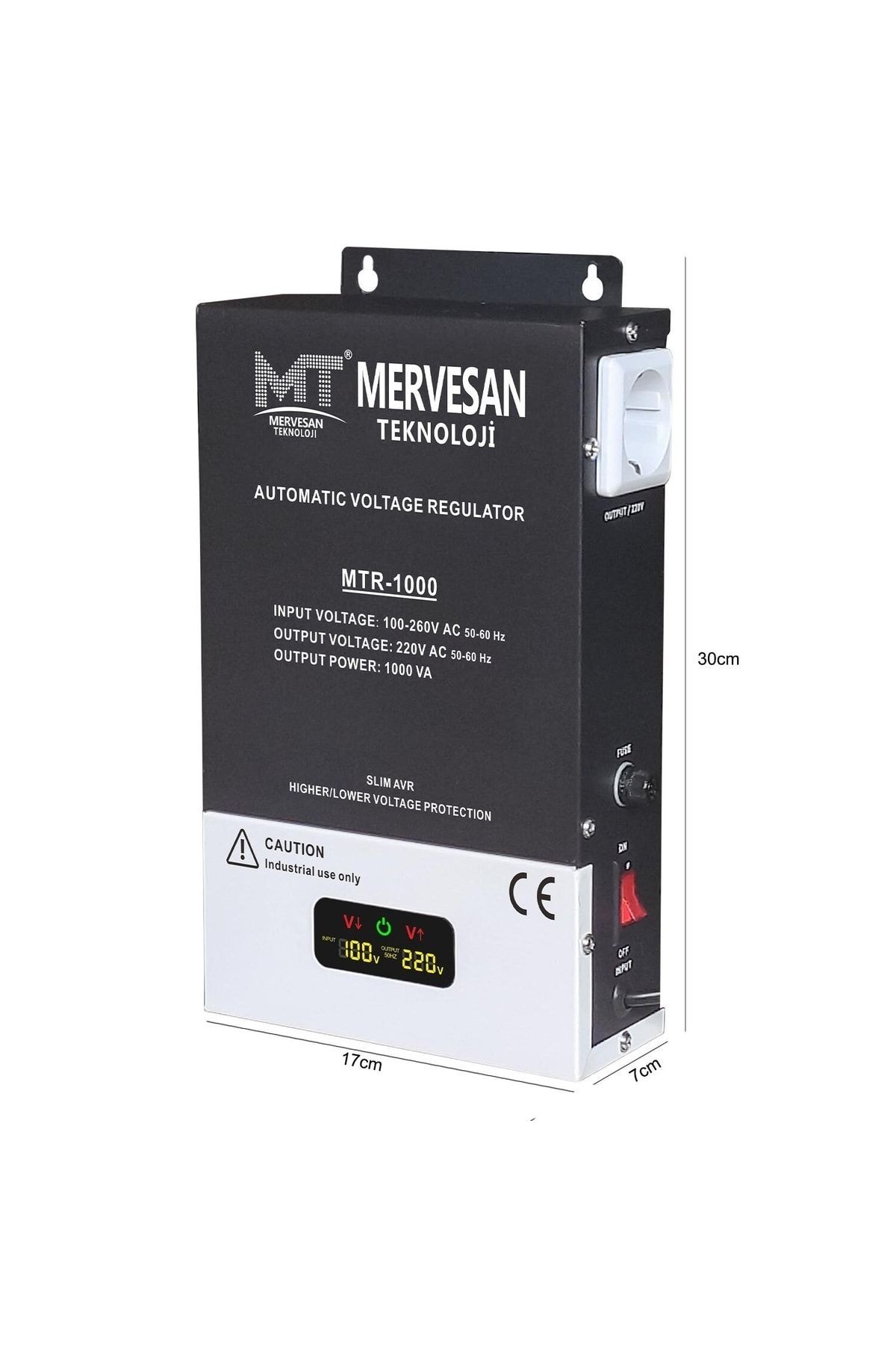 Mervesan Otomatik Voltaj Regülatörü (Kombi Tv) 1000W MTR-1000 - 47-63 hz