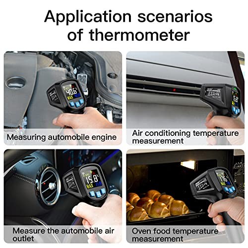 MESTEK -50~400°C El Temassız Dijital LCD Kızılötesi Termometre Endüstriyel IR Sıcaklık Test Cihazı Ayarlanabilir E ssivity IR03A