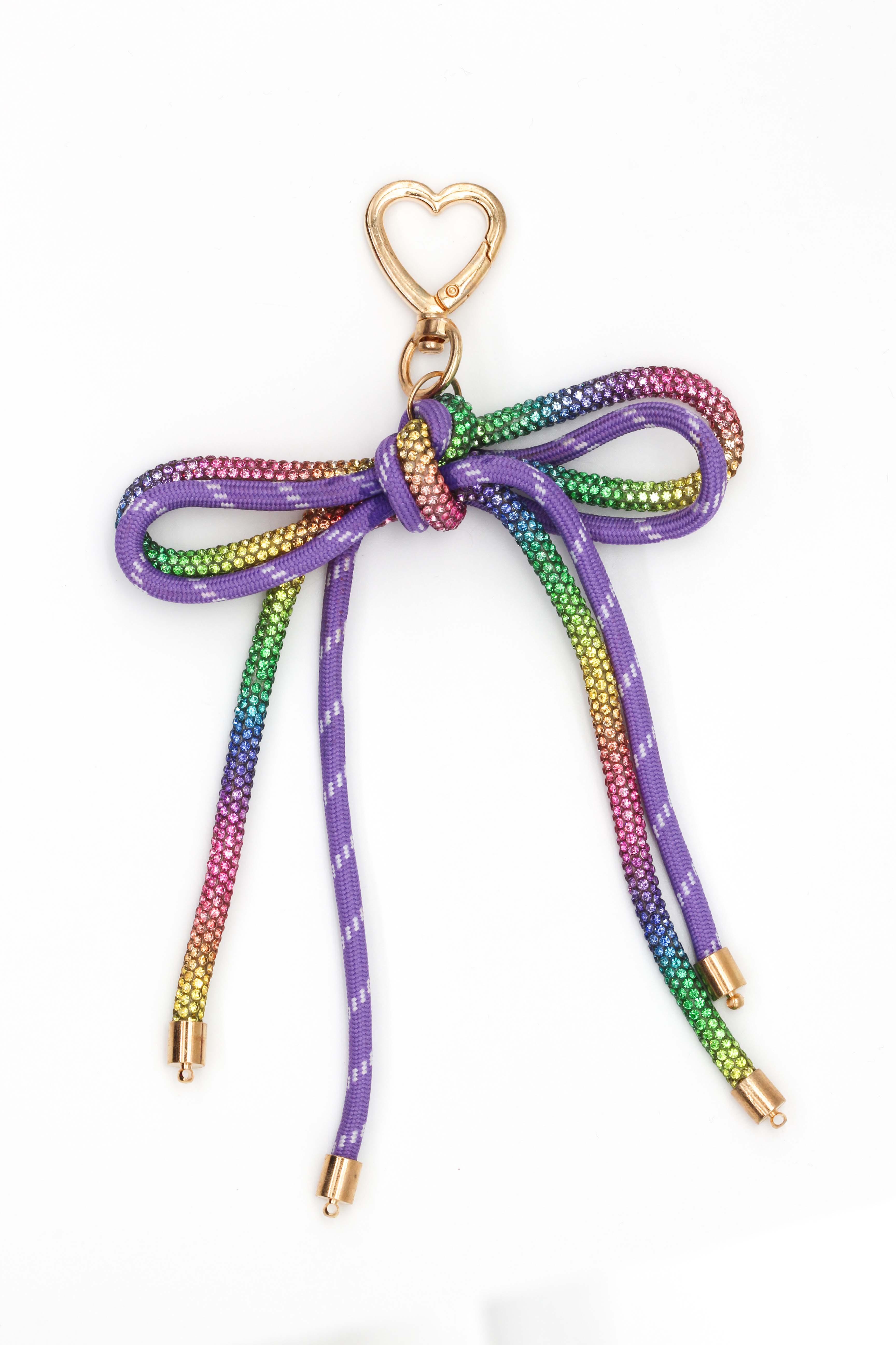 Taşlı İpli Fiyong Anahtarlık - Mix