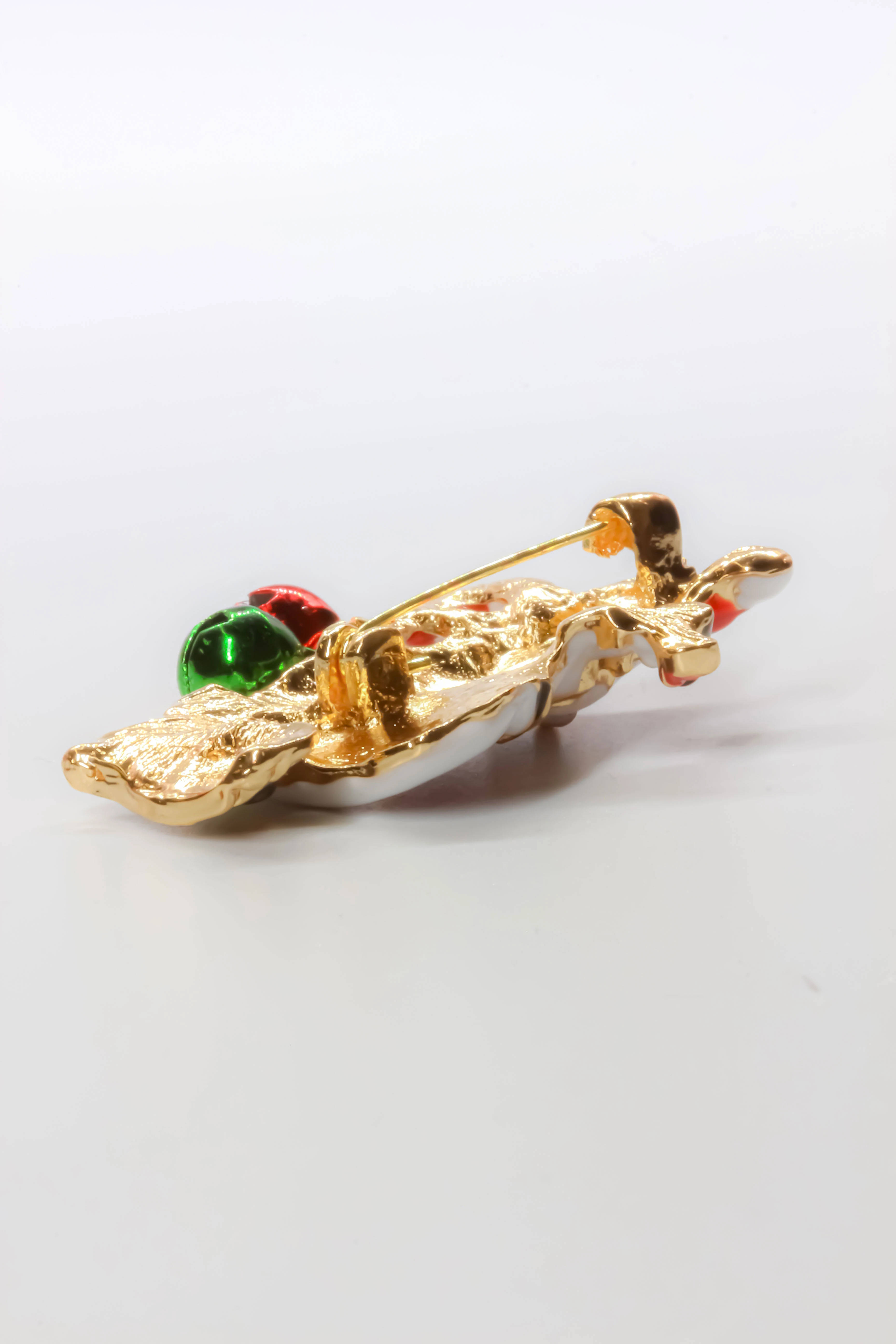 Yılbaşı Broş,Çıngıraklı Noel Baba Figürlü