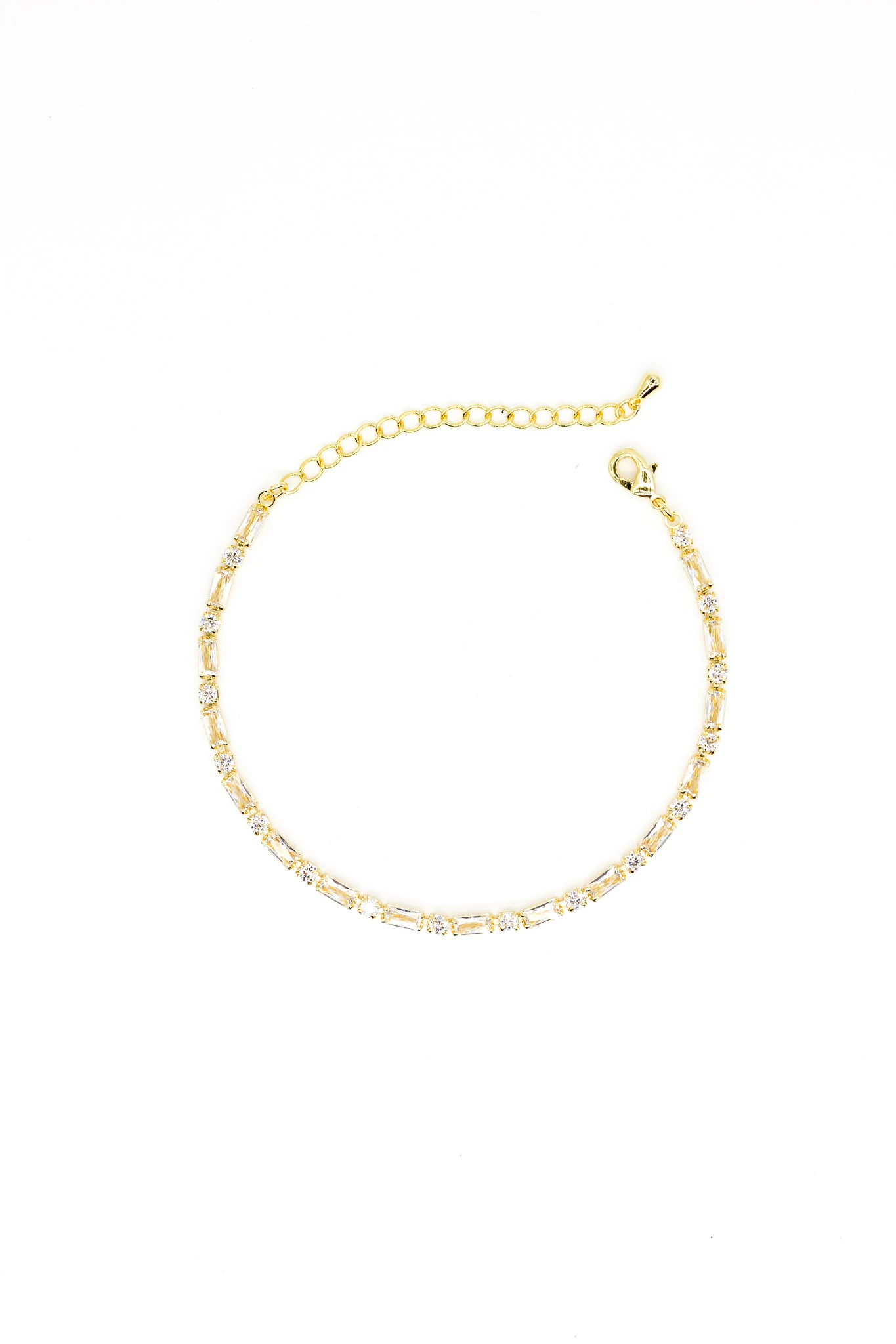 Beyaz Baget,Kare Taşlı Suyolu Bileklik