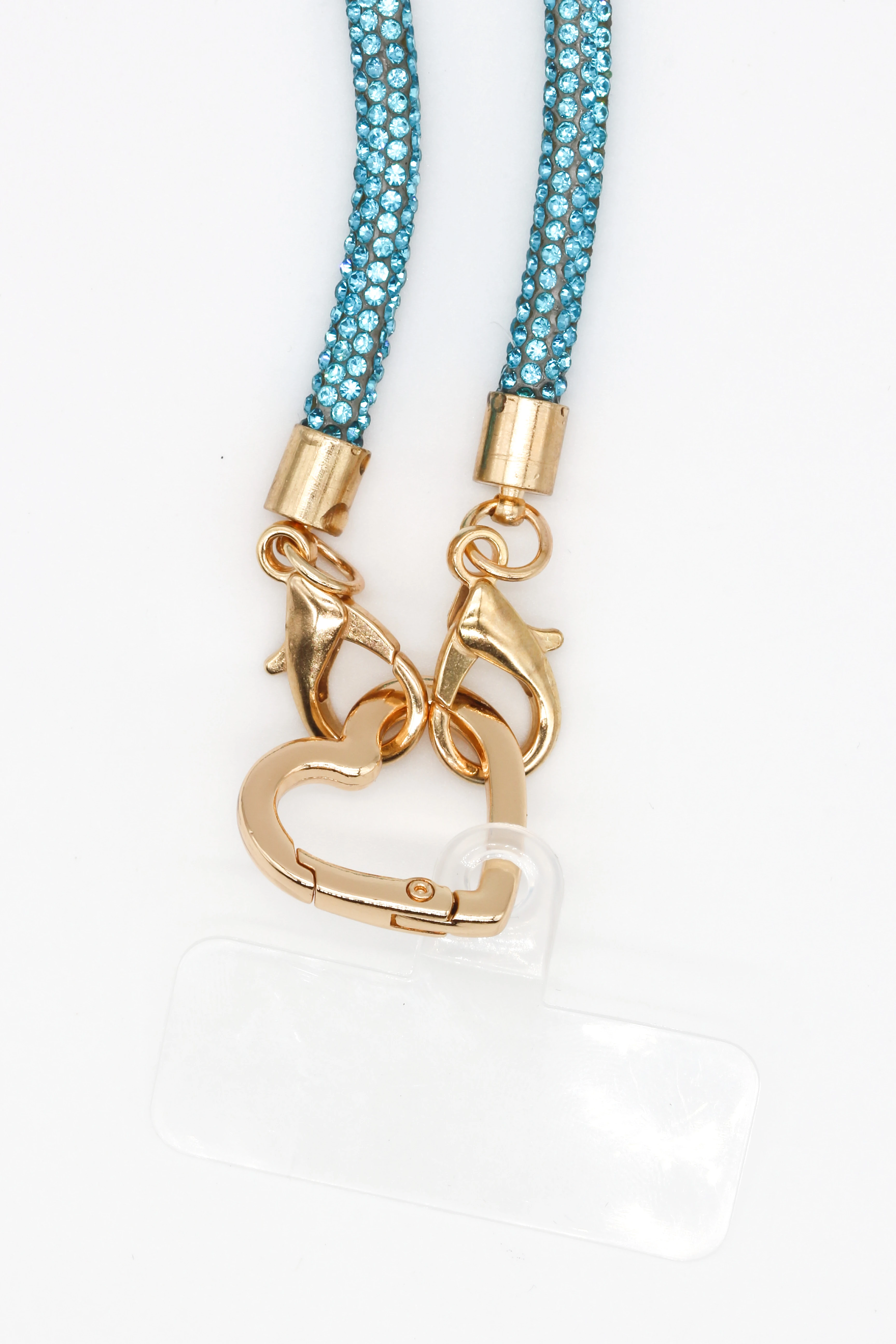 Taşlı Telefon Askısı - Turkuaz