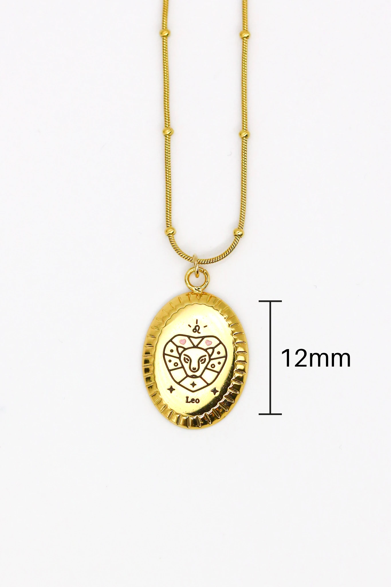 Çelik Sicim Zincirli Burç Kolye,12'li Paket