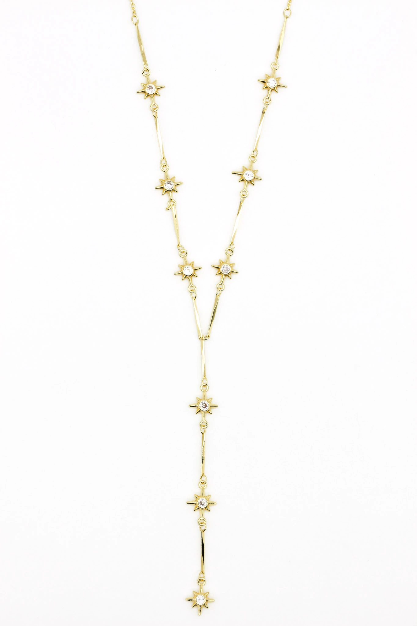 Çelik Taşlı Kutup Yıldızlı, Çubuk Zincirli Y Kolye