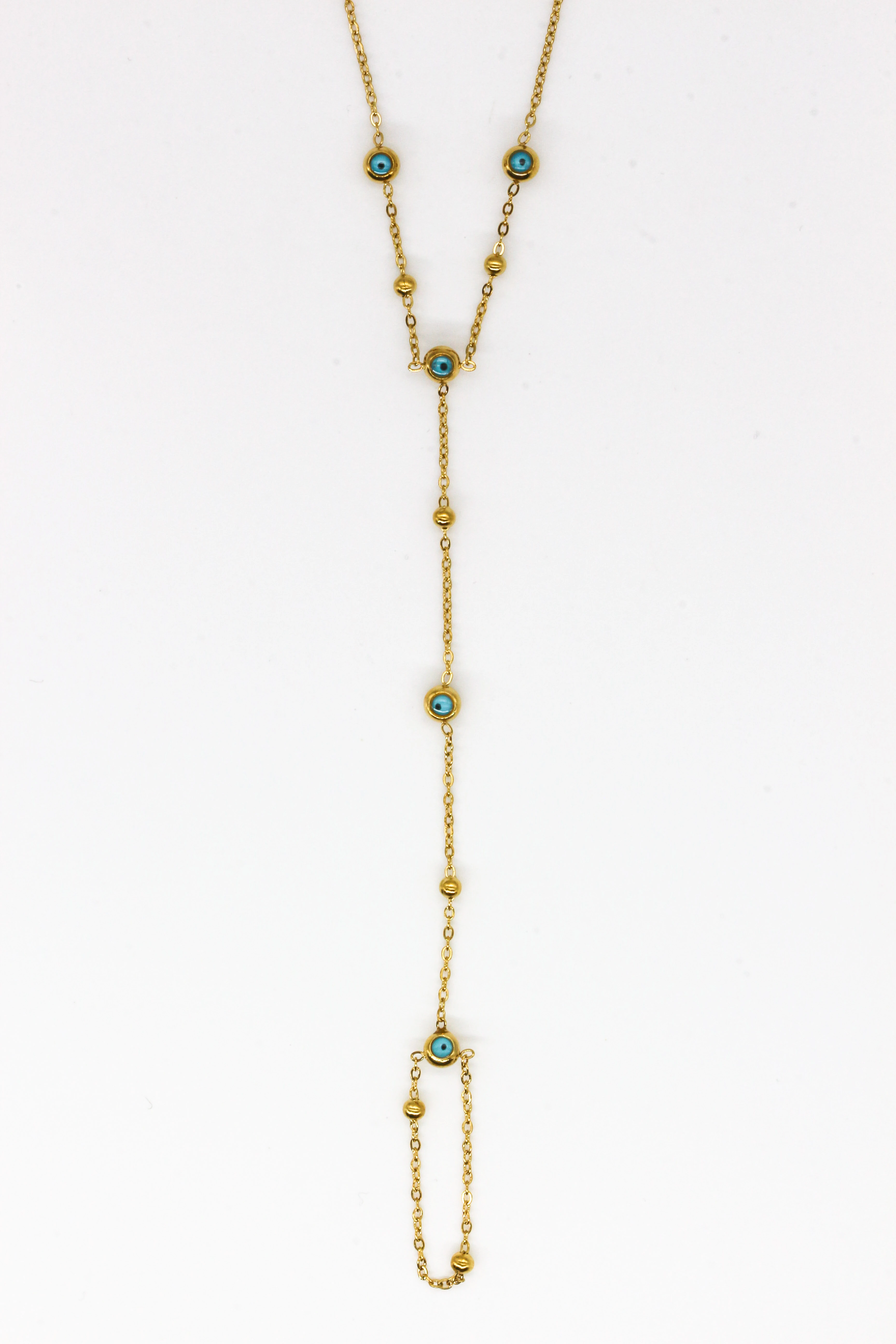 Çelik Mavi Göz Boncuk Şahmeran