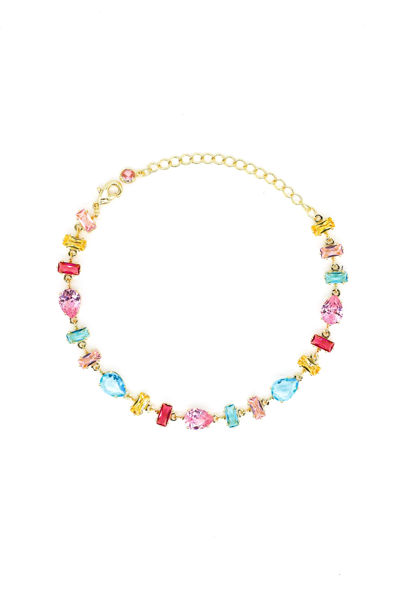 Renkli Baget,Damla Taşlı Suyolu Bileklik