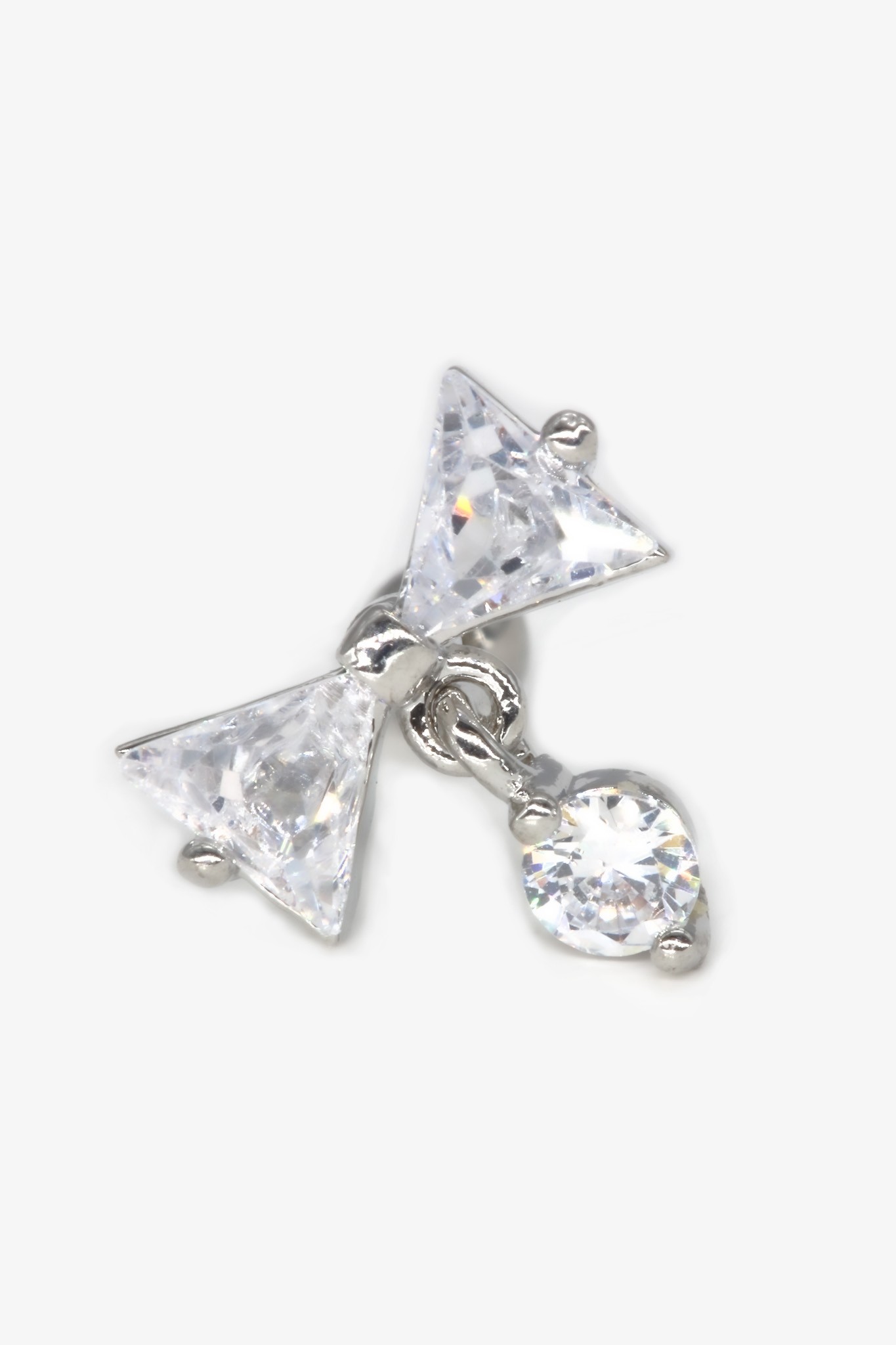 Zirkon Taşlı Tragus Küpe,Sallantılı Fiyong