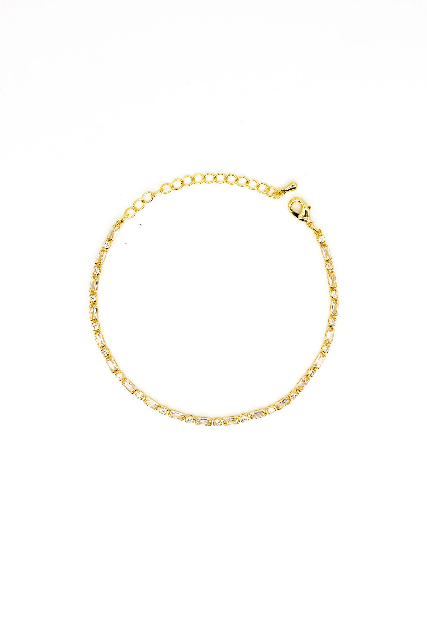 Beyaz Baget,Kare Taşlı Suyolu Bileklik