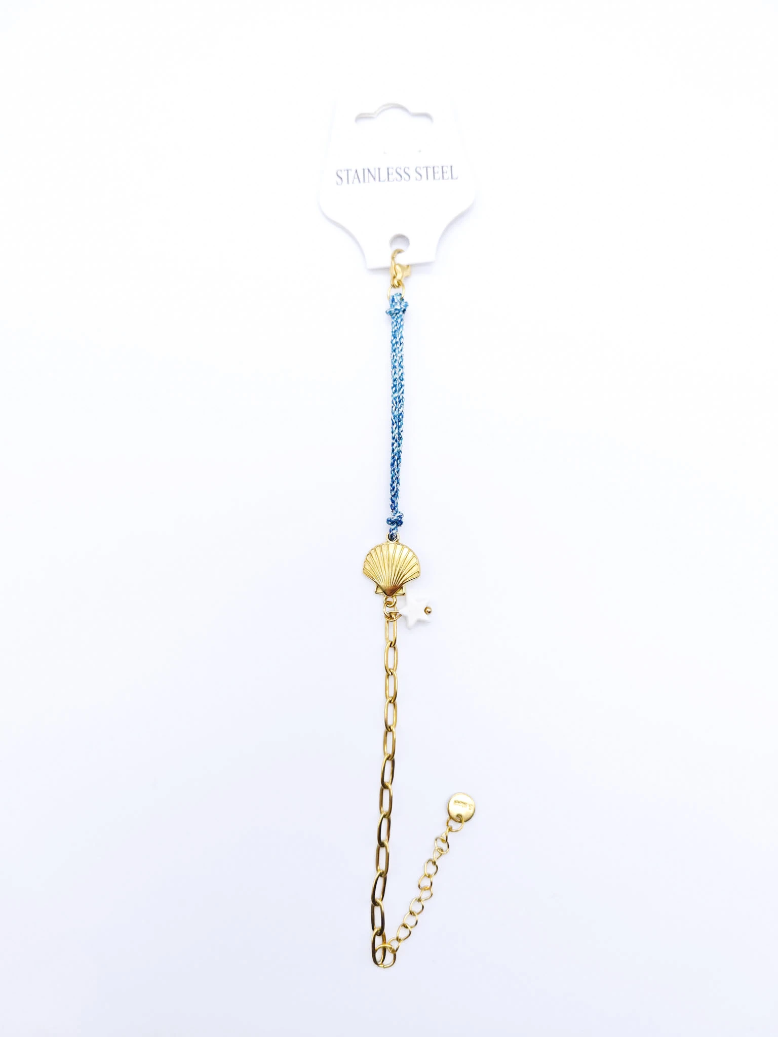 Çelik İstiridye,Turkuaz İpli  Bileklik