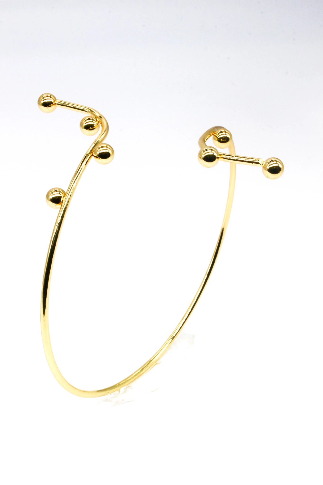 Pazu Helen Kelepçe Bileklik,Topcuklu Sarmal Model