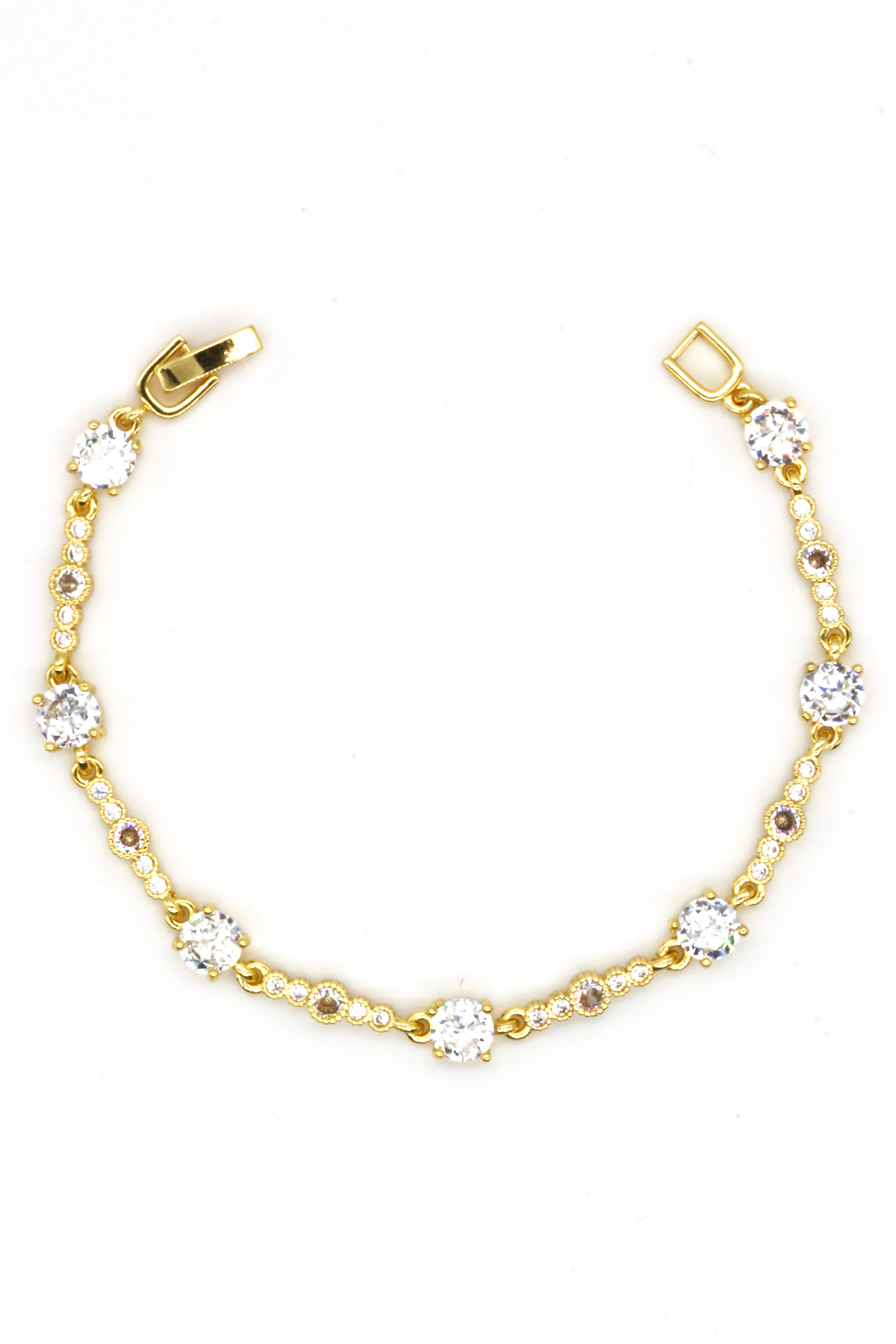 Çelik Suyolu Bileklik,Oval Taşlı