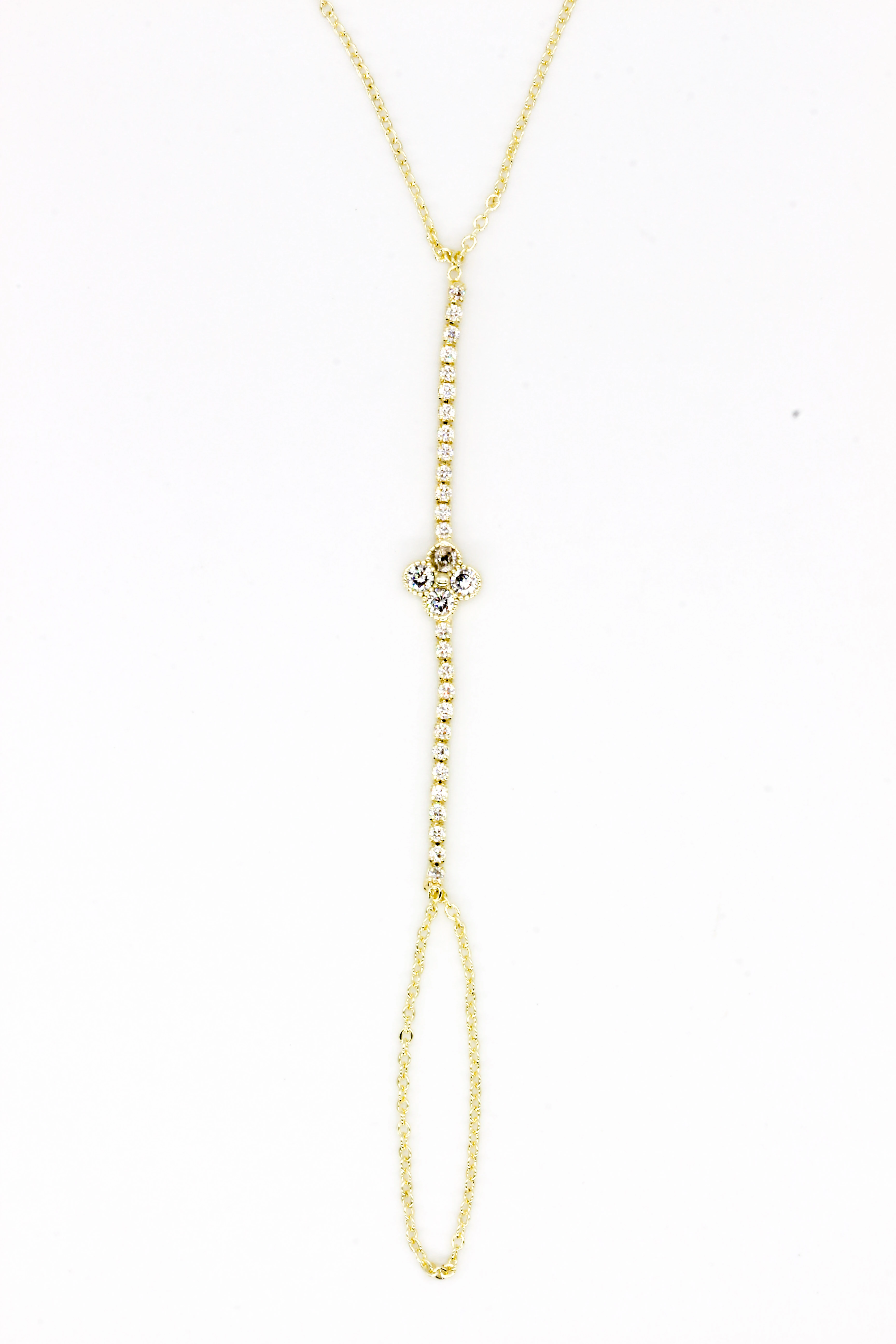 Zirkon Taşlı Şahmeran,Tekli Yonca