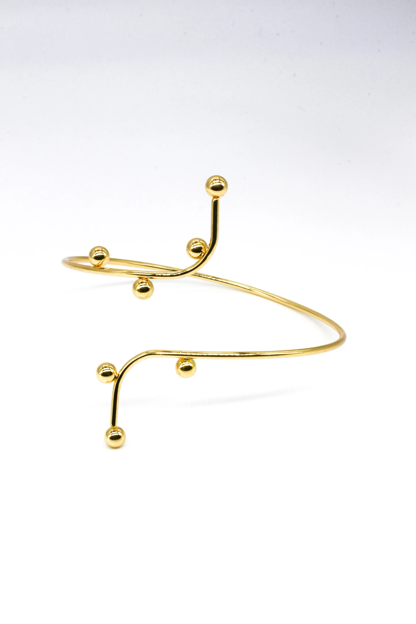 Pazu Helen Kelepçe Bileklik,Topcuklu Sarmal Model