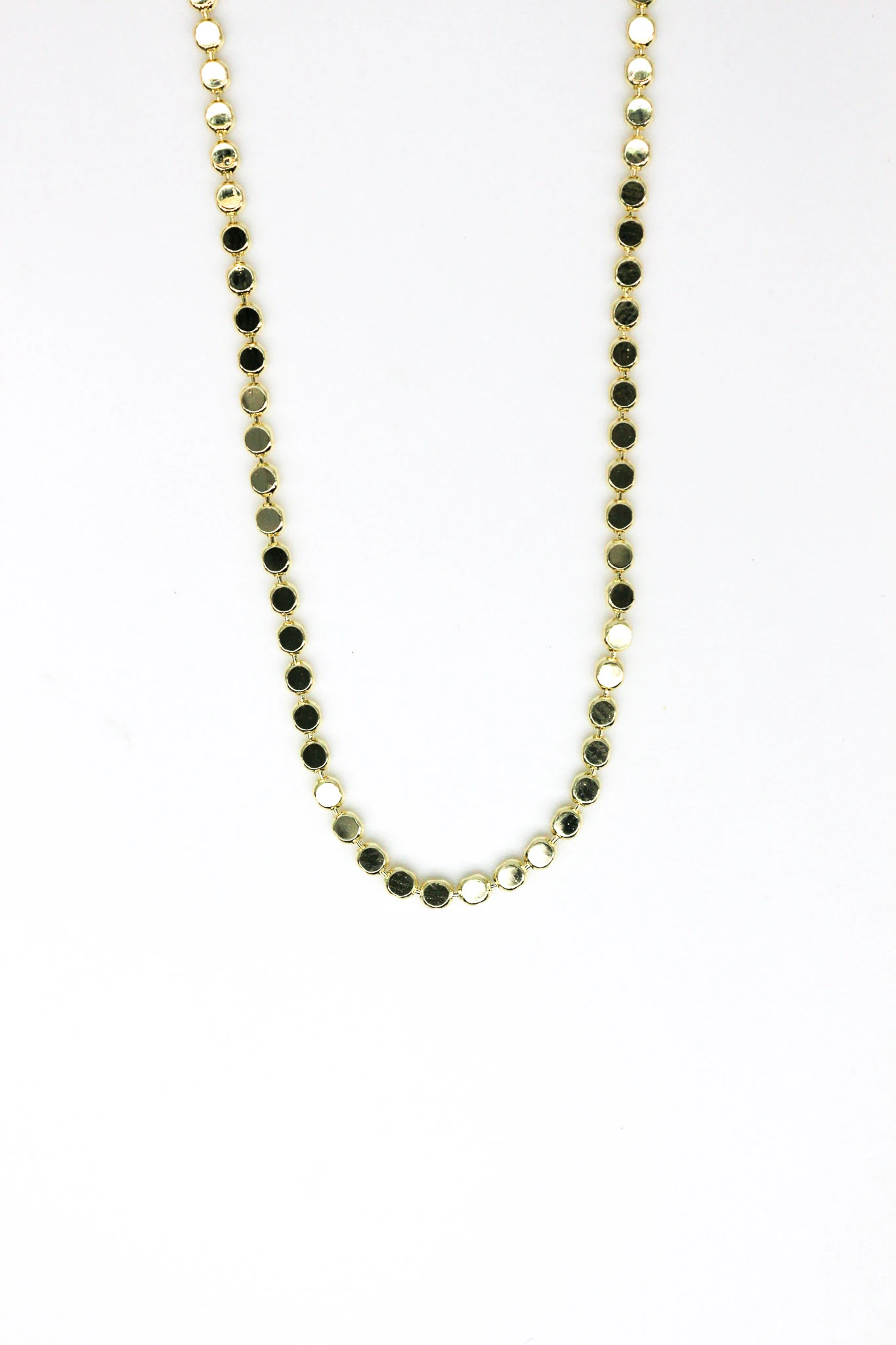 Mini Düz Ezme Zincir Kolye