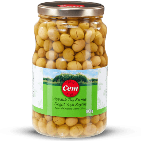 AYVALIK TAŞ KIRMA DOĞAL YEŞİL ZEYTİN 1KG
