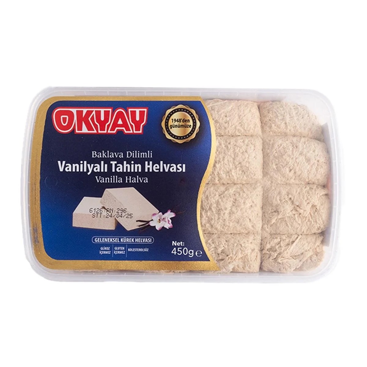 OKYAY BAKLAVA DİLİ SADE HELVA 450 GR 