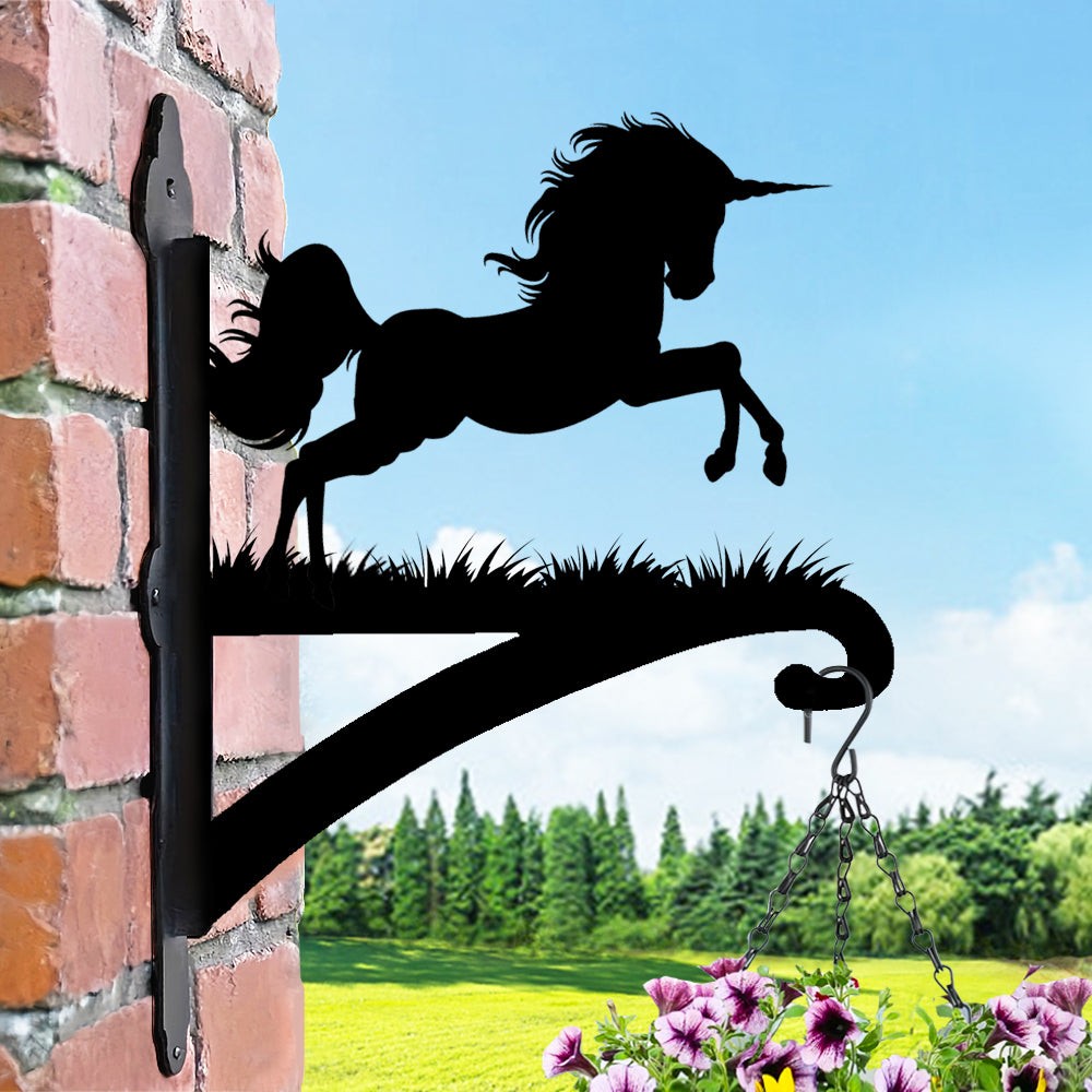 Unicorn Figürlü Çiçeklik Askı Metali Yeni