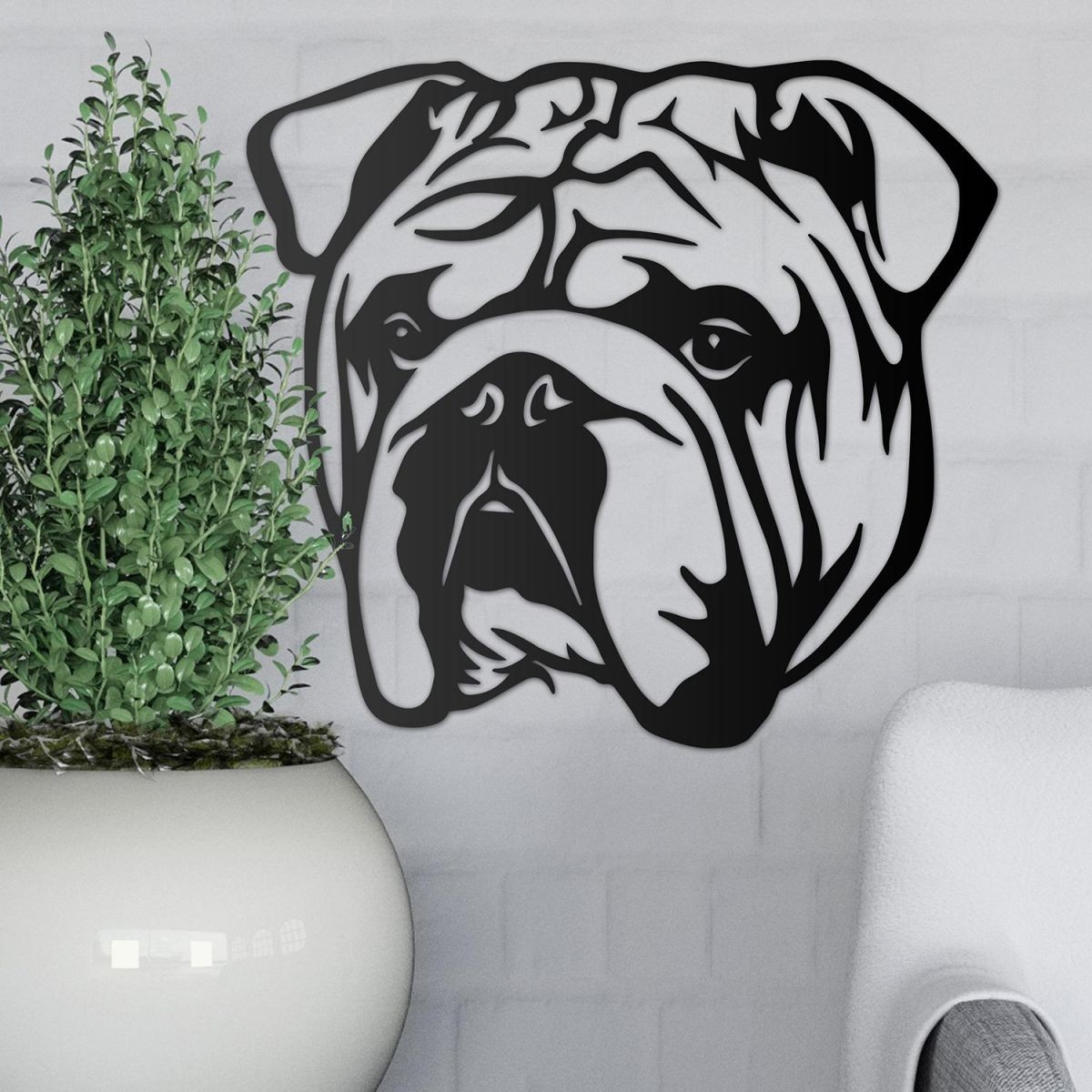 Bulldog Irkı Duvar Dekoru