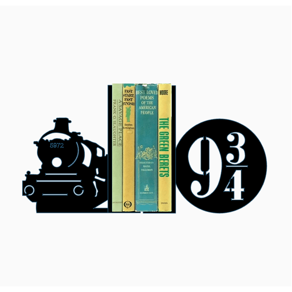 Dokuz Çeyrek Treni Kitap Tutucu Dekor
