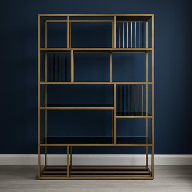 Viola Gold Metal Kitaplık