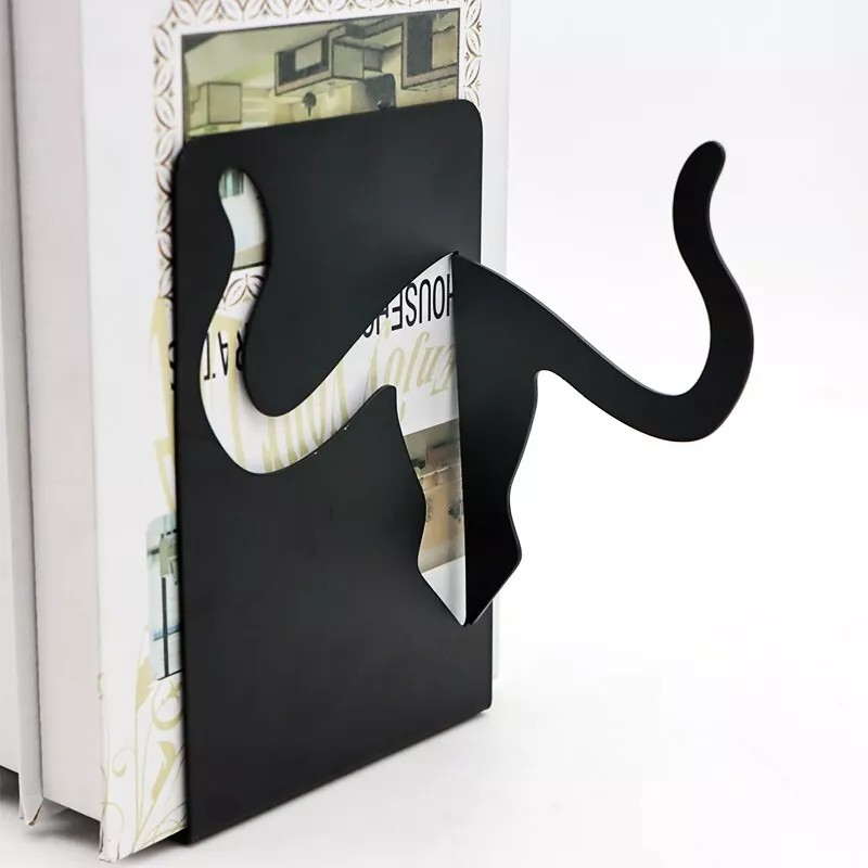 Siyah Kedi Kitap Tutucu