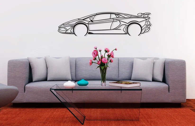 Aventador Metal Duvar Dekoru