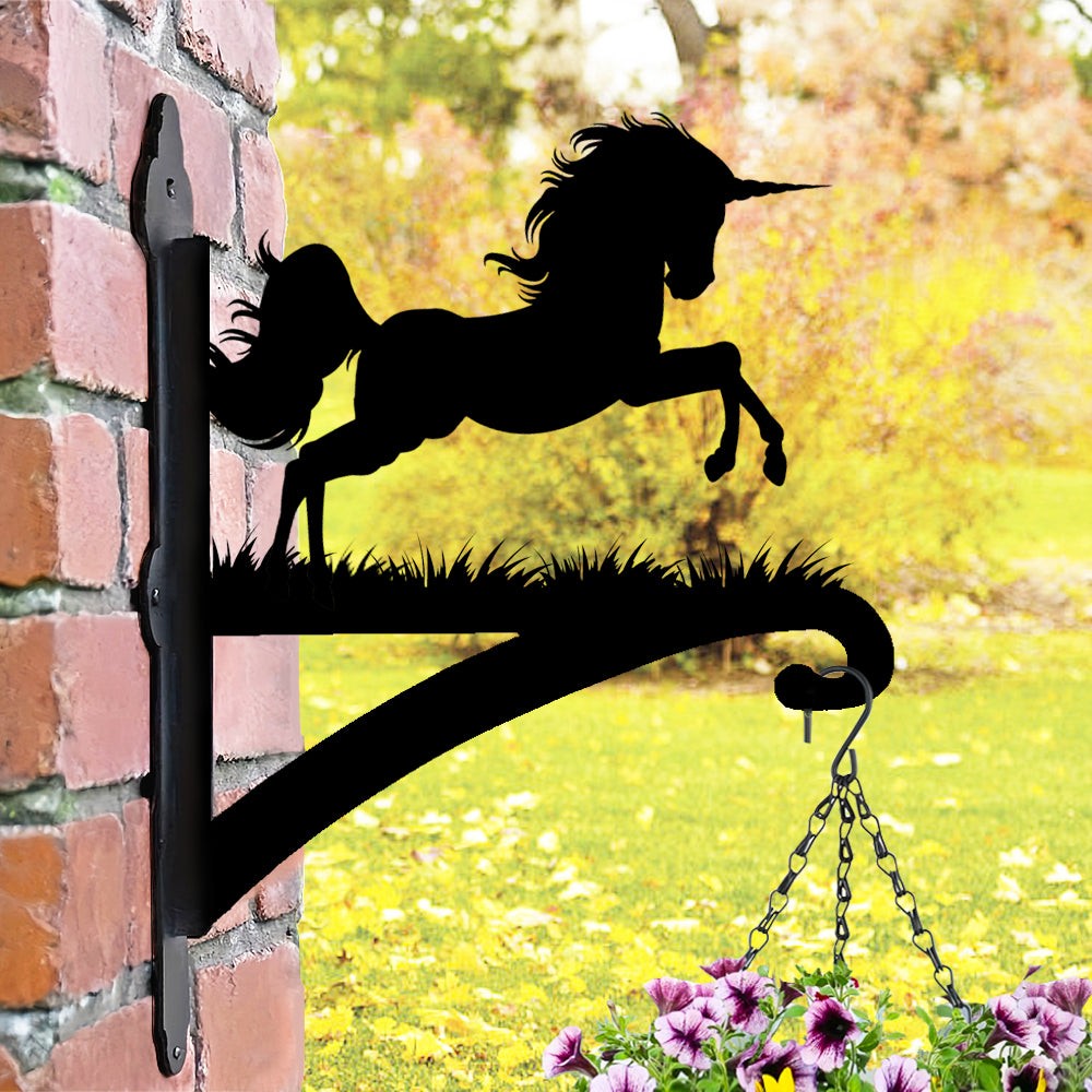 Unicorn Figürlü Çiçeklik Askı Metali Yeni