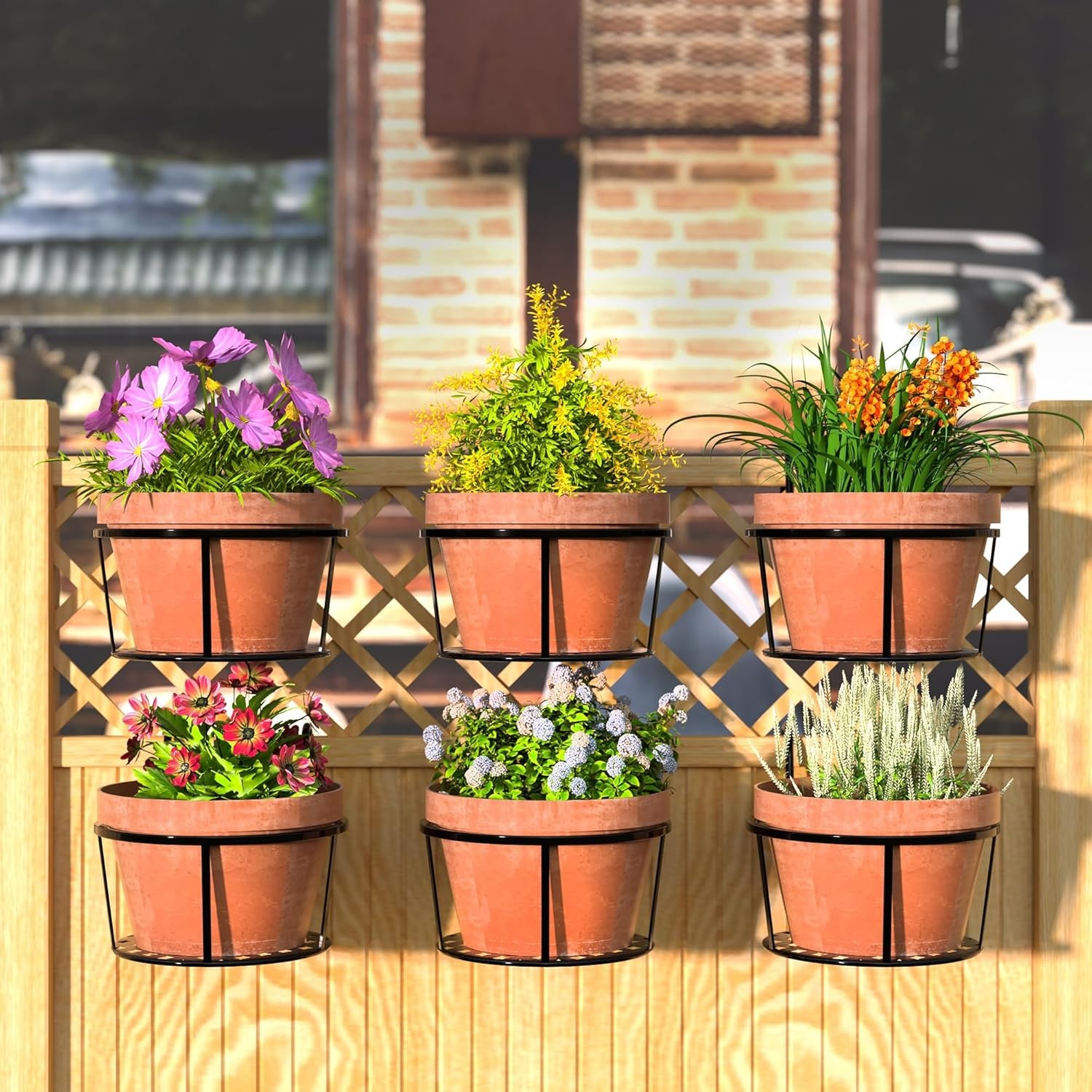 Balkon Korkuluk Saksı Askılığı 3'lü Set