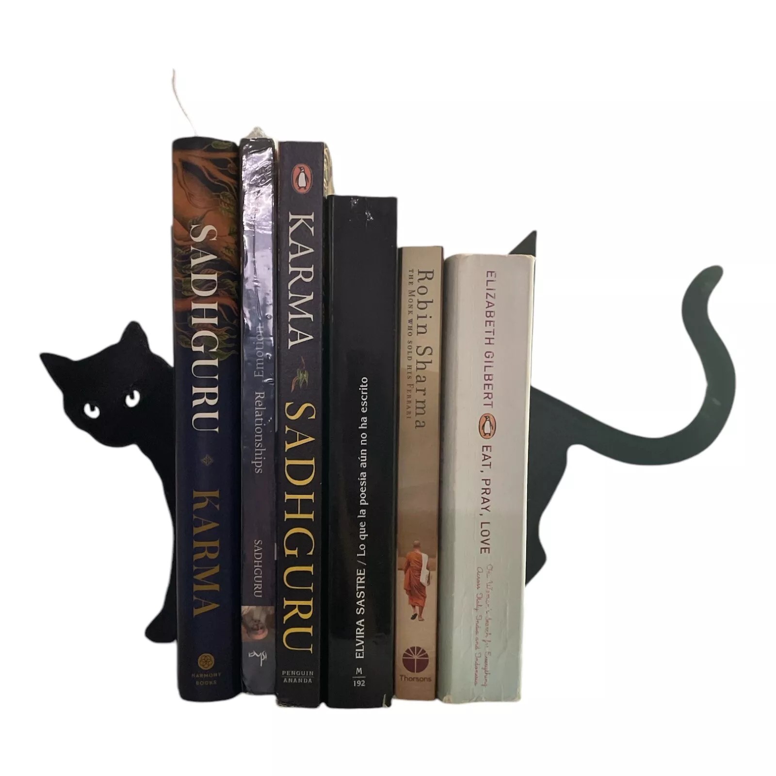 Siyah Kedi Kitap Tutucu